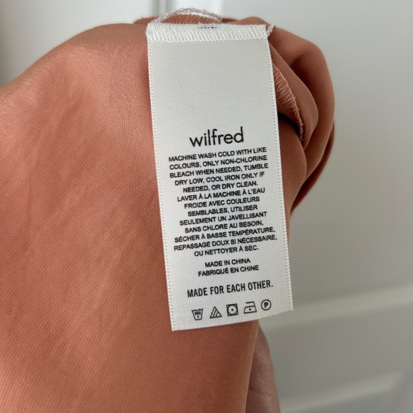 Aritzia Wilfred Spaghetti Strap Slip Dress with Slit and Cross Back - Picture 5 of 5